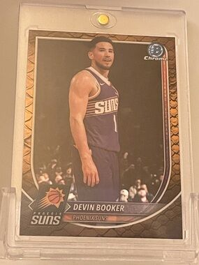 Devin Booker 2025 Topps Bowman Basketball Reptilian Parallel